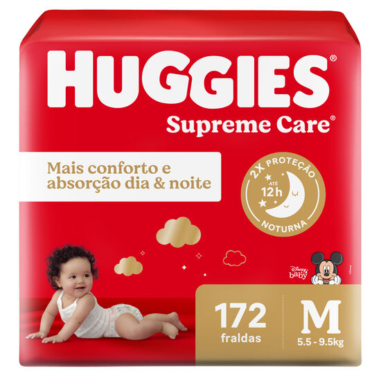 Fralda Huggies Supreme Care G - 172 fraldas